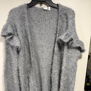 Make + Model Fuzzy Cozy Gray Women's Sweater